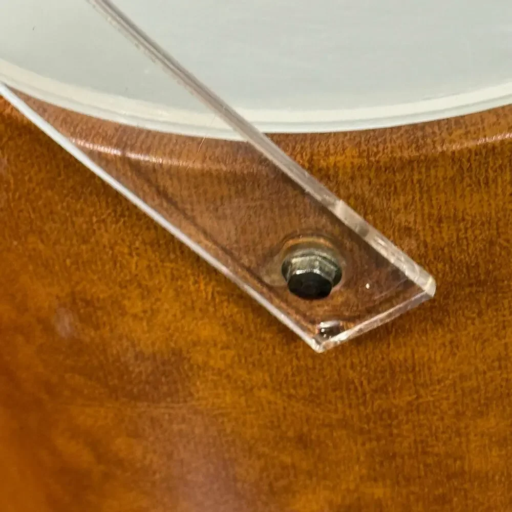 Georges Briard VTG Brown Faux Leather White Lined Ice Bucket Plastic Handle READ